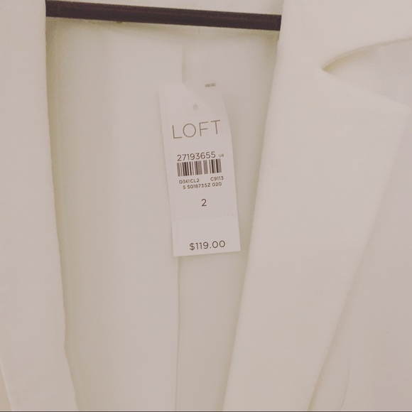 Brand New LOFT White Blazor - Picture 3 of 3